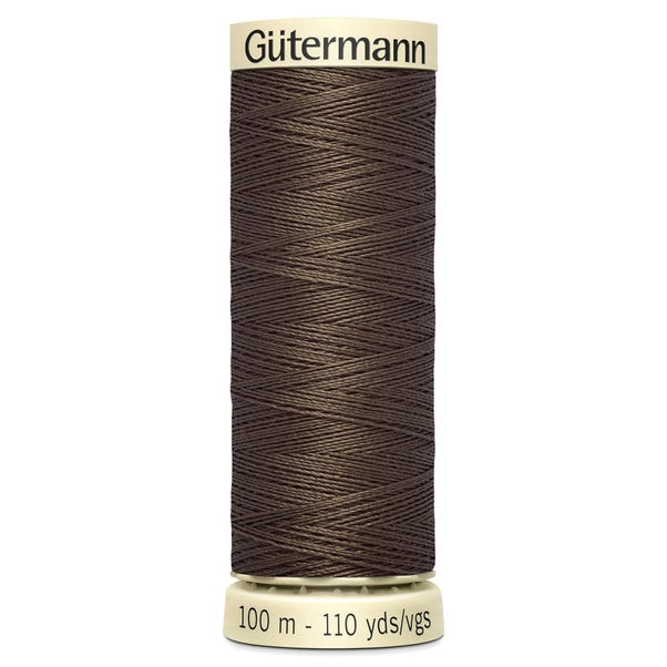 Gutermann Sew All Thread 100m Brown (252) image 1 of 2
