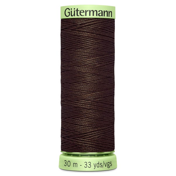 Gutermann Top Stitch Thread 30m Brown (696) image 1 of 2