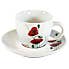 Poppy Cup & Saucer White