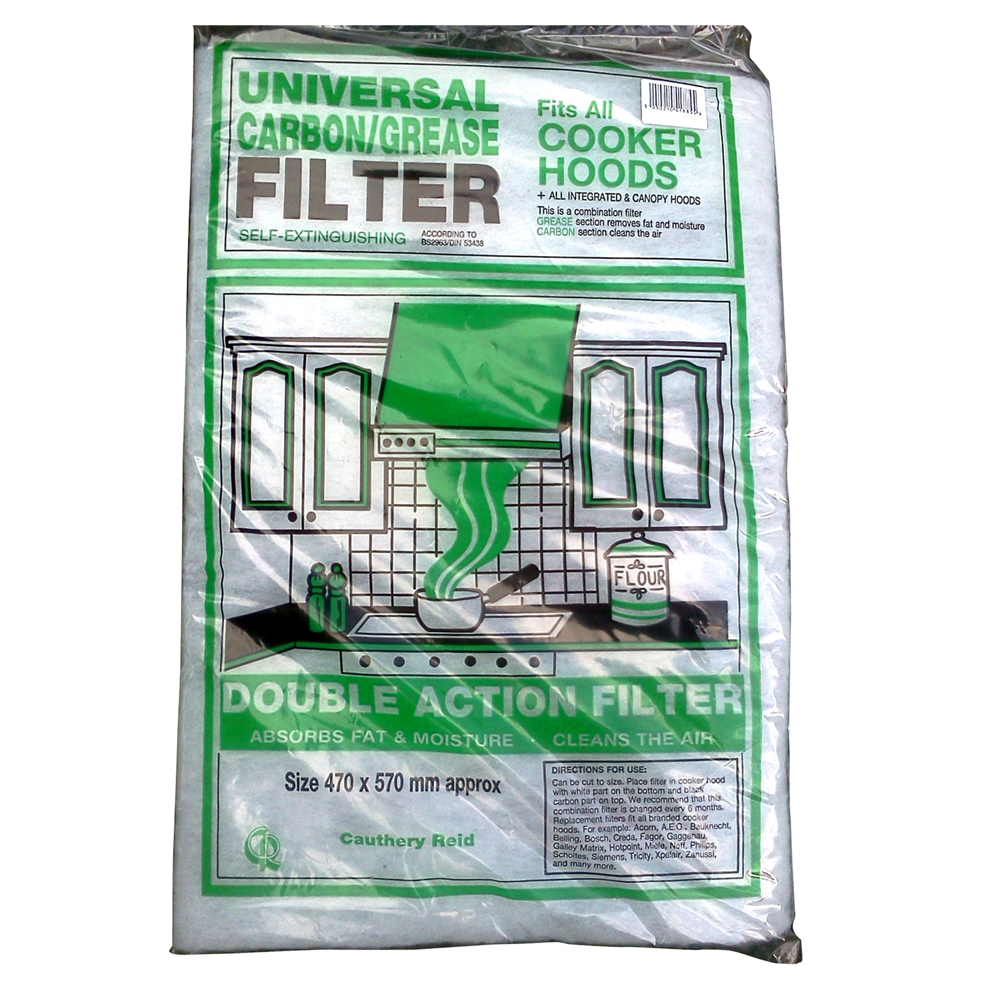 Universal Carbon Grease Filter