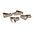 Pack of 4 Silver Tablecloth Clips Silver