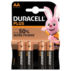 Duracell Pack of 4 Plus AA Batteries