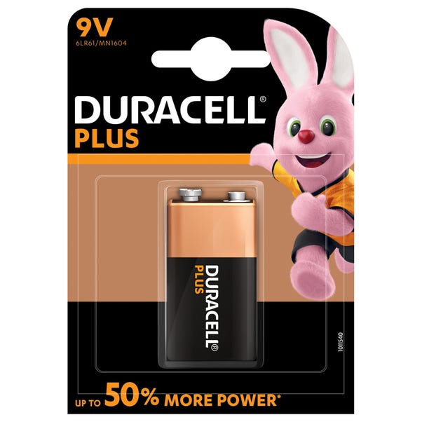 Duracell Plus 9V Battery Black undefined