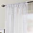 White Sparkle Single Slot Top Voile Panel  undefined