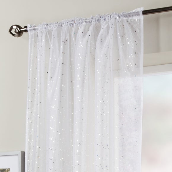 sequin voile curtains