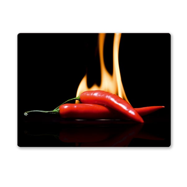 Hot Chilli Black Work Surface Protector Black