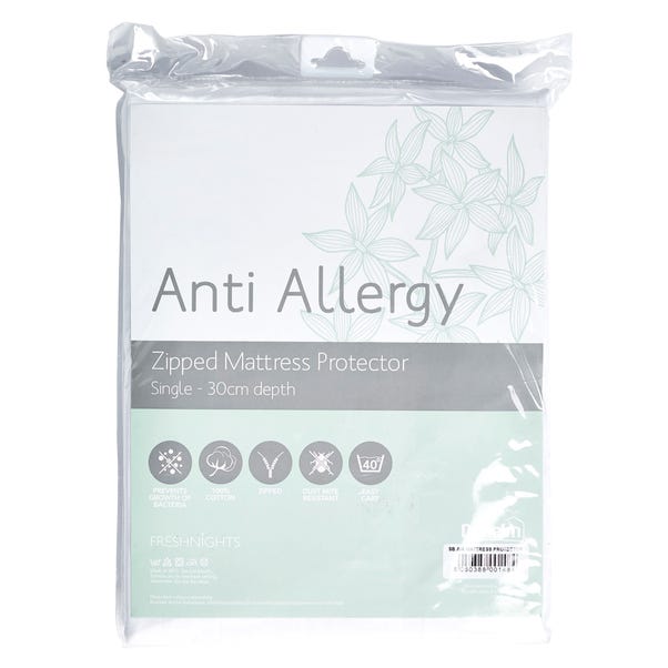 Freshnights Anti Allergy 30cm Zipped Mattress Protector  undefined