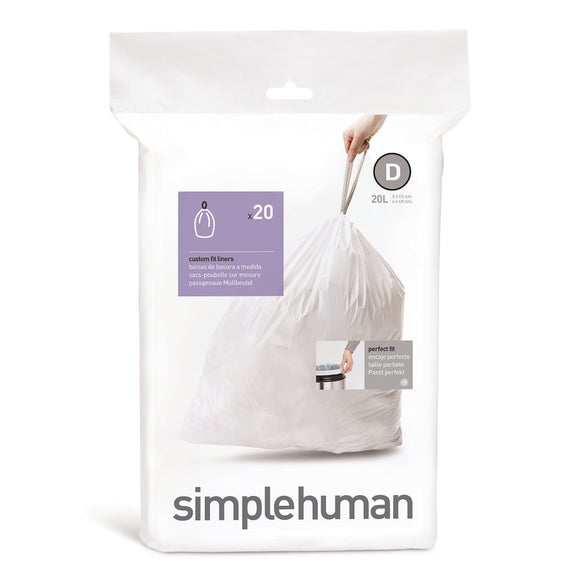 Simplehuman D 20 Litre Bin Liners | Dunelm