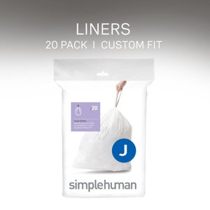 Simplehuman Pack Of 20 Code J 45l Bin Liners