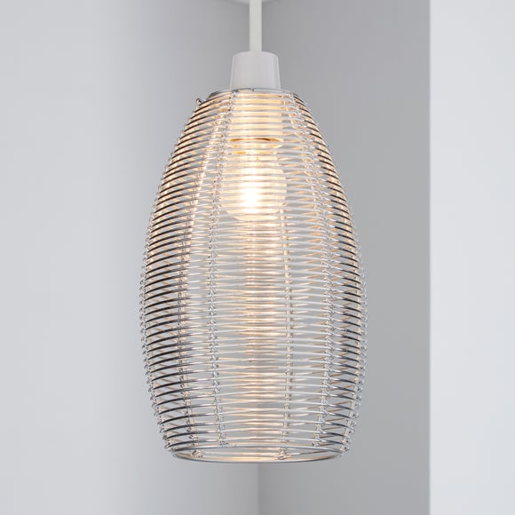 Dunelm silver store lampshade