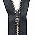 Metal Trouser Zip Black undefined