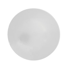 Round Domed White Button 10mm Pack of 7