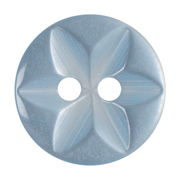 Round Flower Effect Buttons 13.75mm Pack of 8