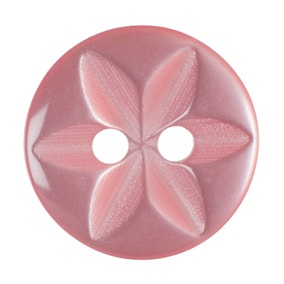 Round Flower Effect Buttons 13.75mm Pack of 8