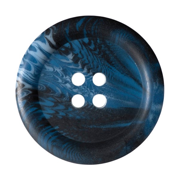 Round Rimmed Marbled Buttons 27.5mm Pack of 2 image 1 of 1