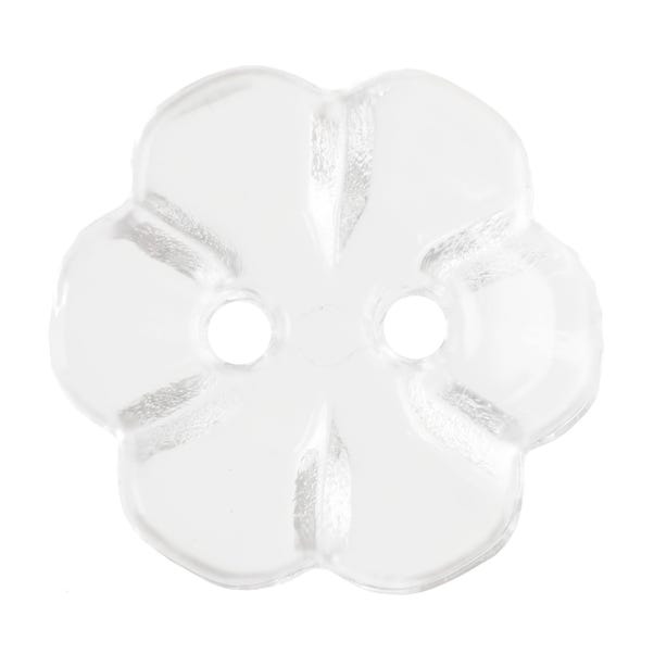 Flower Shaped Buttons 15mm Pack of 5 image 1 of 1