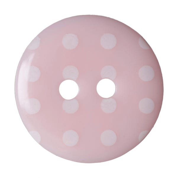 Round Polka Dot Buttons 15mm Pack of 6 image 1 of 1