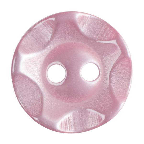 Round Scalloped Rim Buttons 13.75mm Pack of 6 image 1 of 1