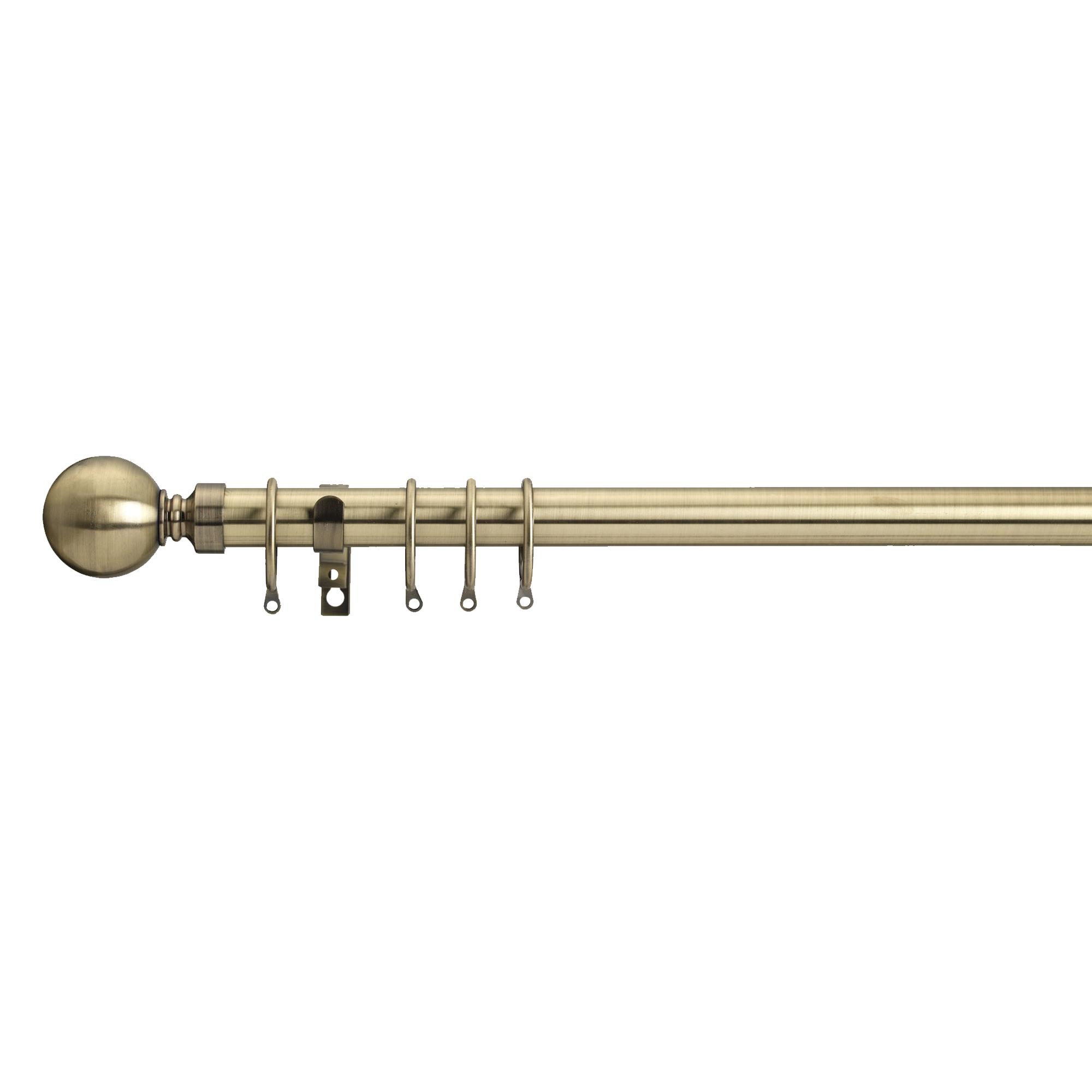 Ashton Fixed Metal Curtain Pole with Rings