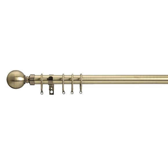 Ashton Fixed Metal Curtain Pole With Rings