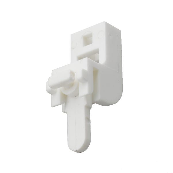 5 x Swish Sologlyde Leverlock Curtain Track Bracket White