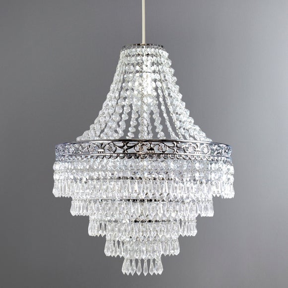 Wine glass deals chandelier dunelm