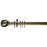 Swish Curzon Fixed Antique Brass Curtain Pole Dia. 35mm