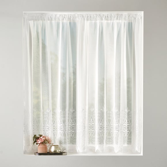 By The Metre Jubilee Net Slot Top Curtain Fabric