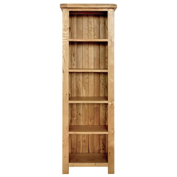 Aylesbury Oak Slim Bookcase Light Oak (Brown)