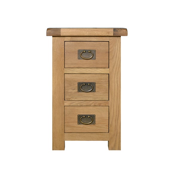 Wide 3 drawer on sale bedside table