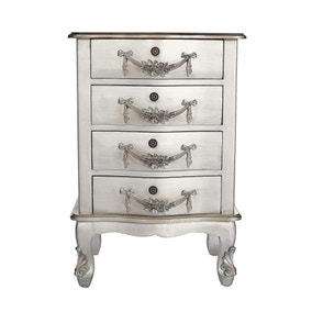 Toulouse Silver 4 Drawer Chest