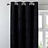 Chenille Black Eyelet Curtains  undefined