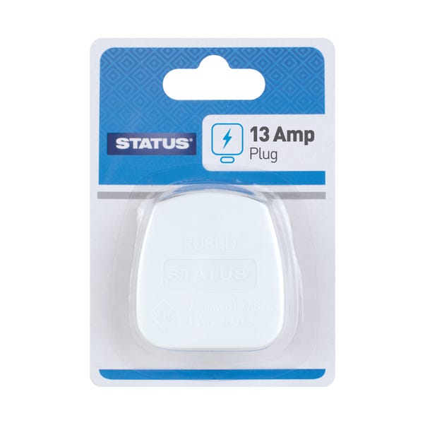 Status 13 AMP Fused Plug White