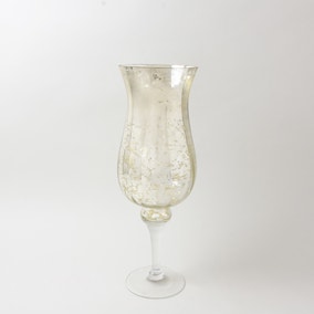 New Naturals Mottled Glass Hurricane Vase