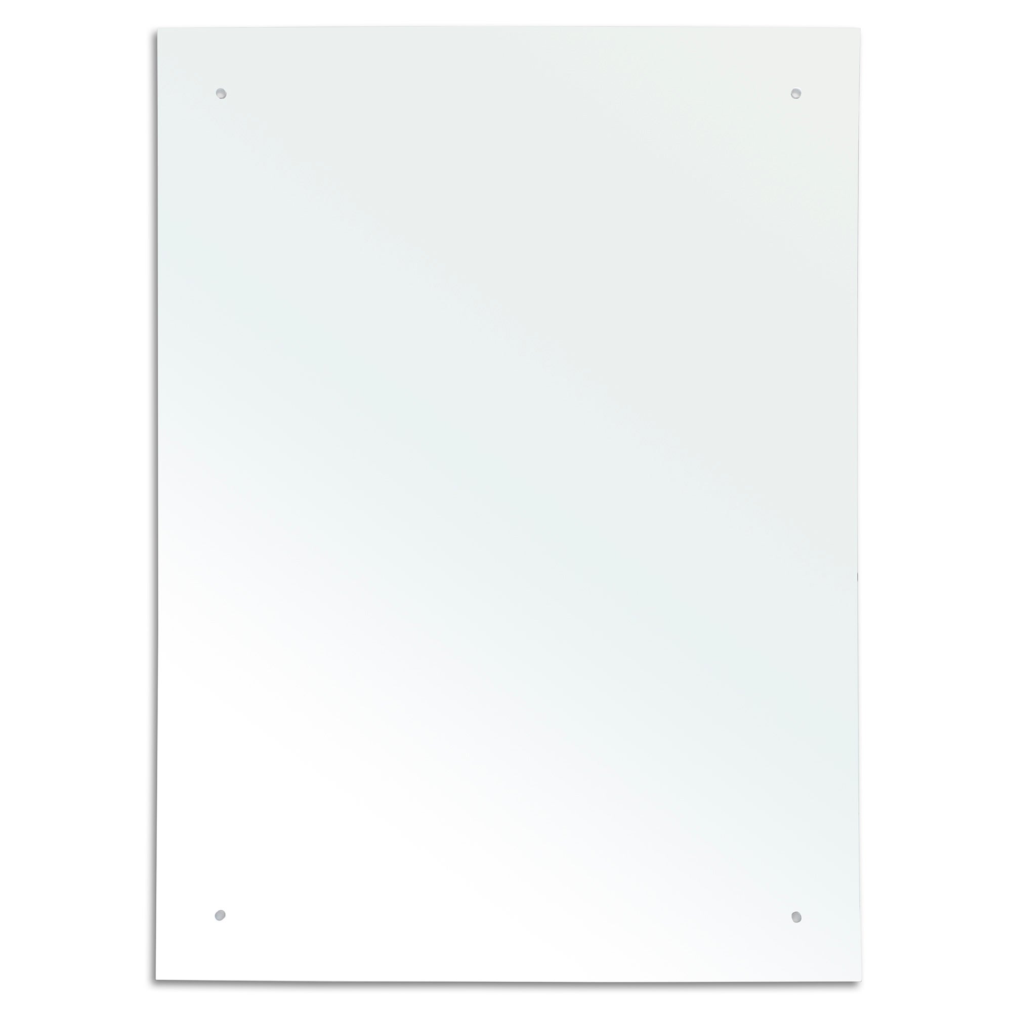 Plain Rectangular Wall Mirror 50x70cm Silver