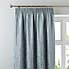 Chenille Duck-Egg Pencil Pleat Curtains  undefined