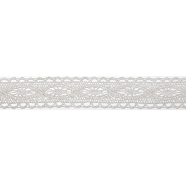 Bowtique White Lace Oval Ribbon image 1 of 1