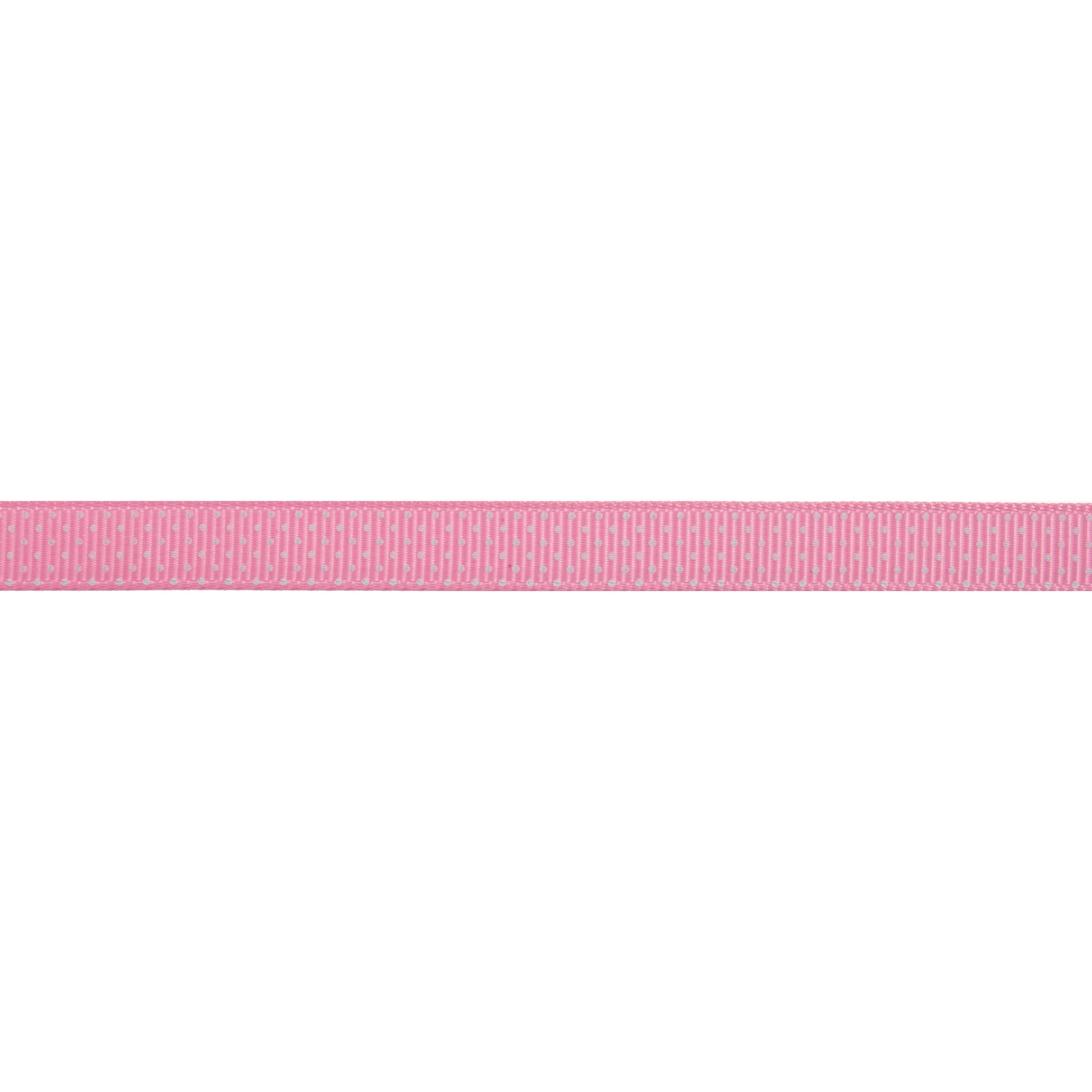 Bowtique Pink Polka Dot Grosgrain Ribbon | Dunelm