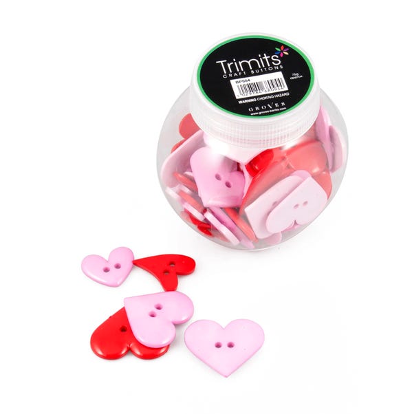 Hearts Button Jar image 1 of 1