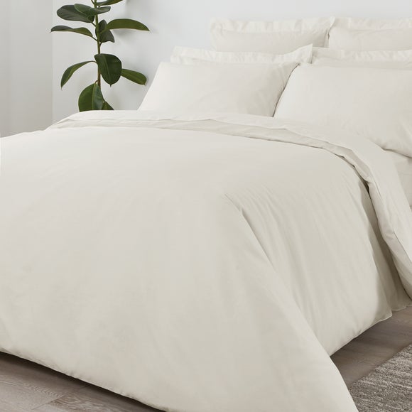 Non Iron Plain Dye Duvet Cover Dunelm