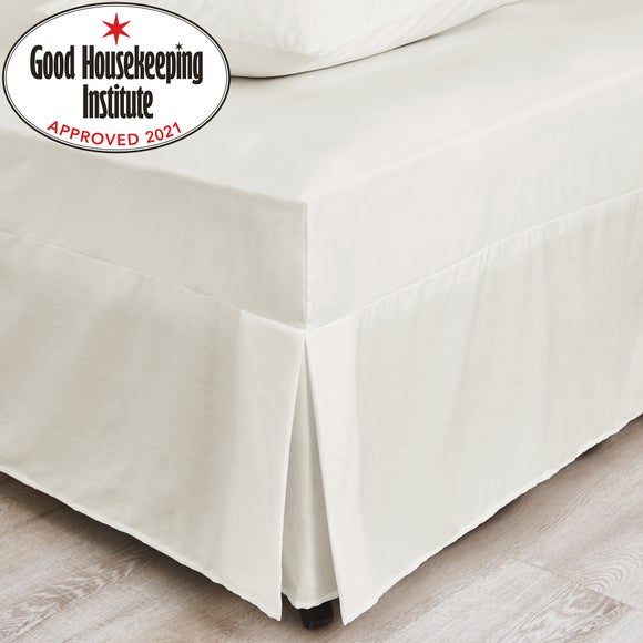 Non Iron Plain Dye Ivory Fitted Valance 