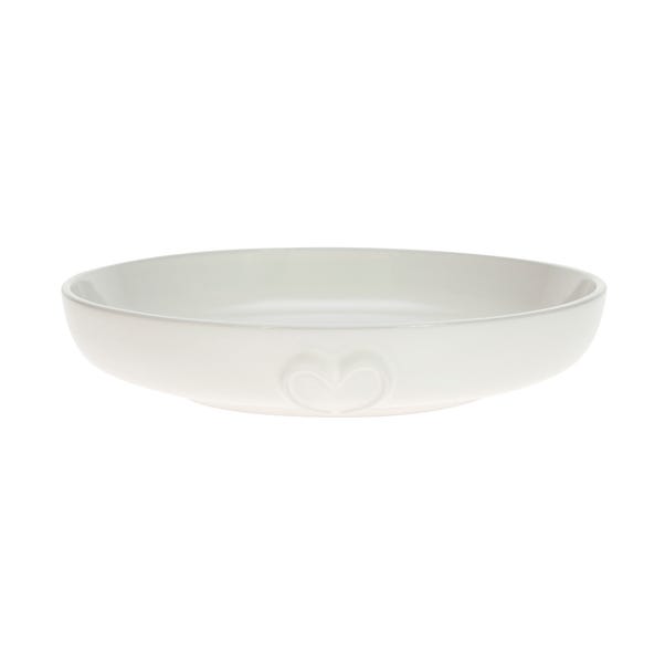 Country Heart Pasta Bowl Off-White