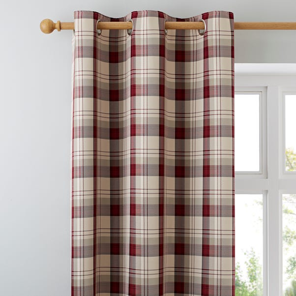 Balmoral Red Eyelet Curtains  undefined