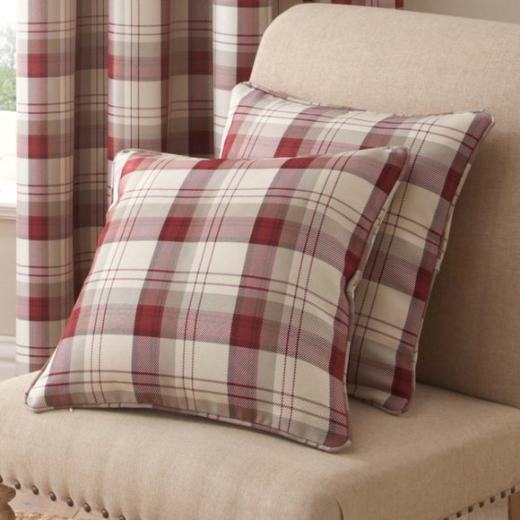 red check cushions
