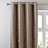 Chenille Taupe Eyelet Curtains  undefined