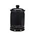 Vintage Black Text Coffee Canister Black