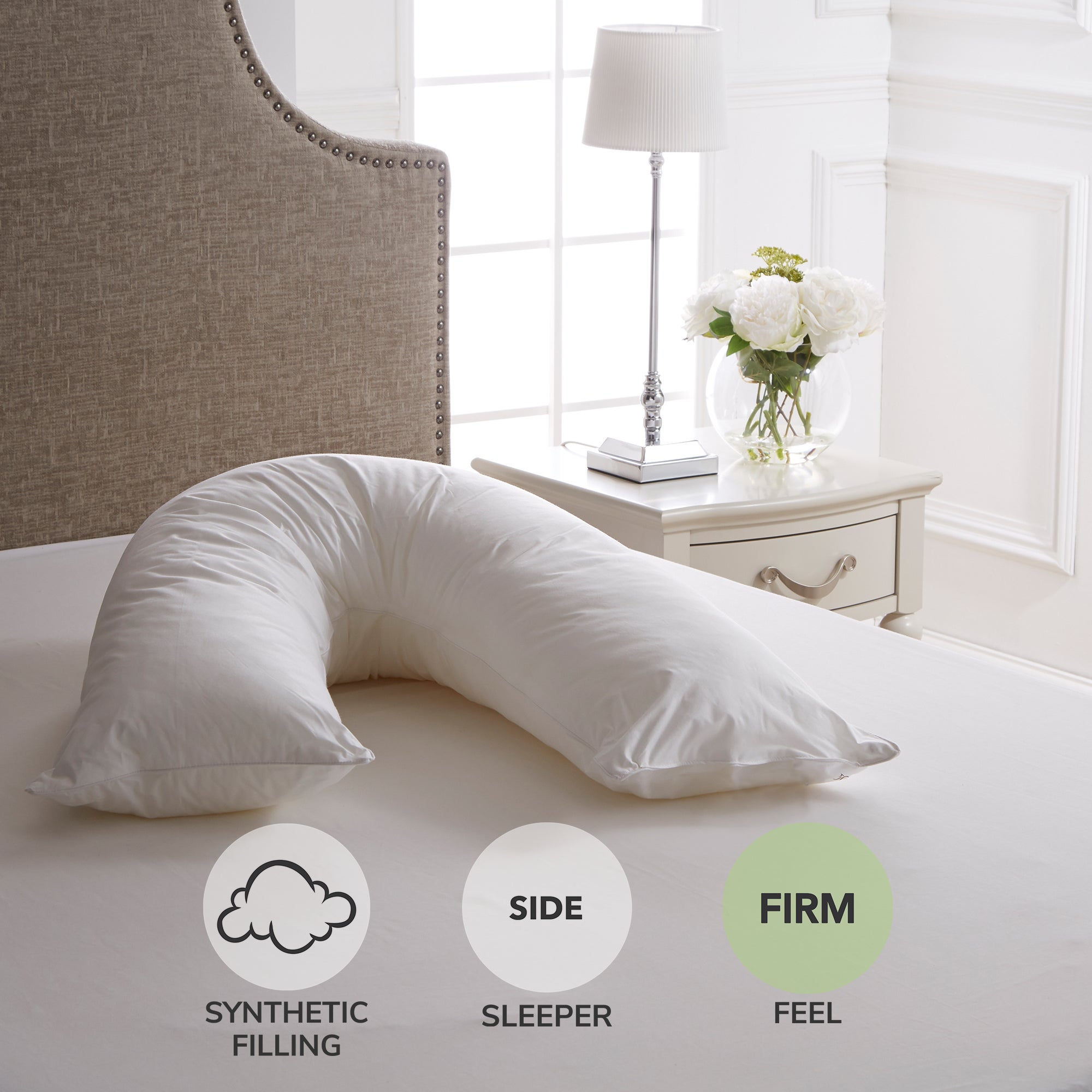 Dorma Full Forever Side Sleeper V-Shaped Pillow