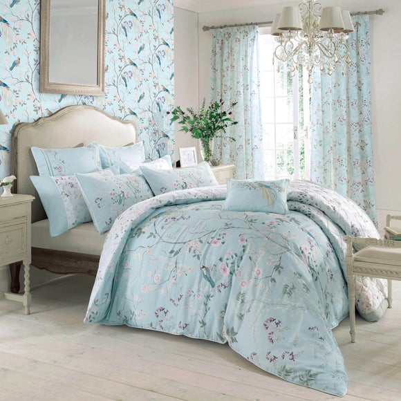 duck egg blue duvet covers and curtains