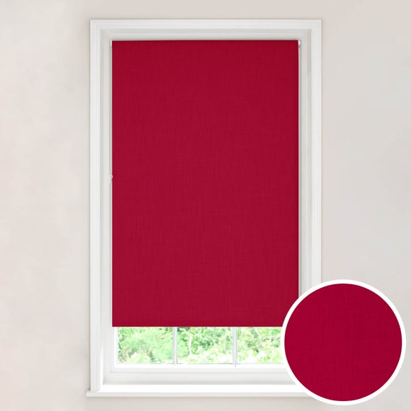 Solar Red Blackout Roller Blinds | Dunelm