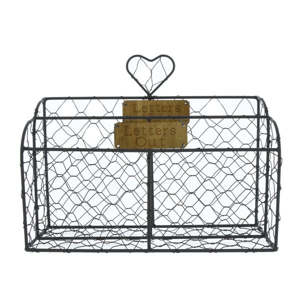 Brown Wire Letter Rack Brown